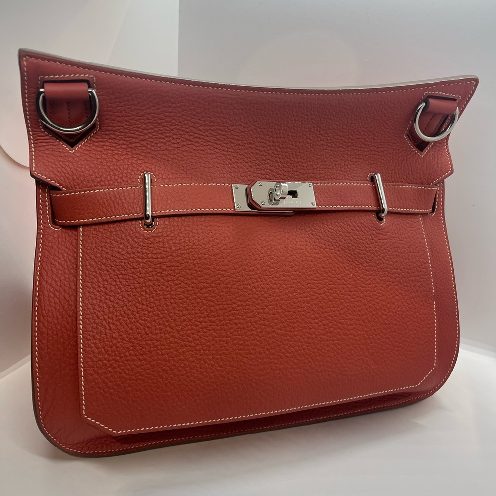 Hermes Clemence Jypsiere Crossbody Bag 34